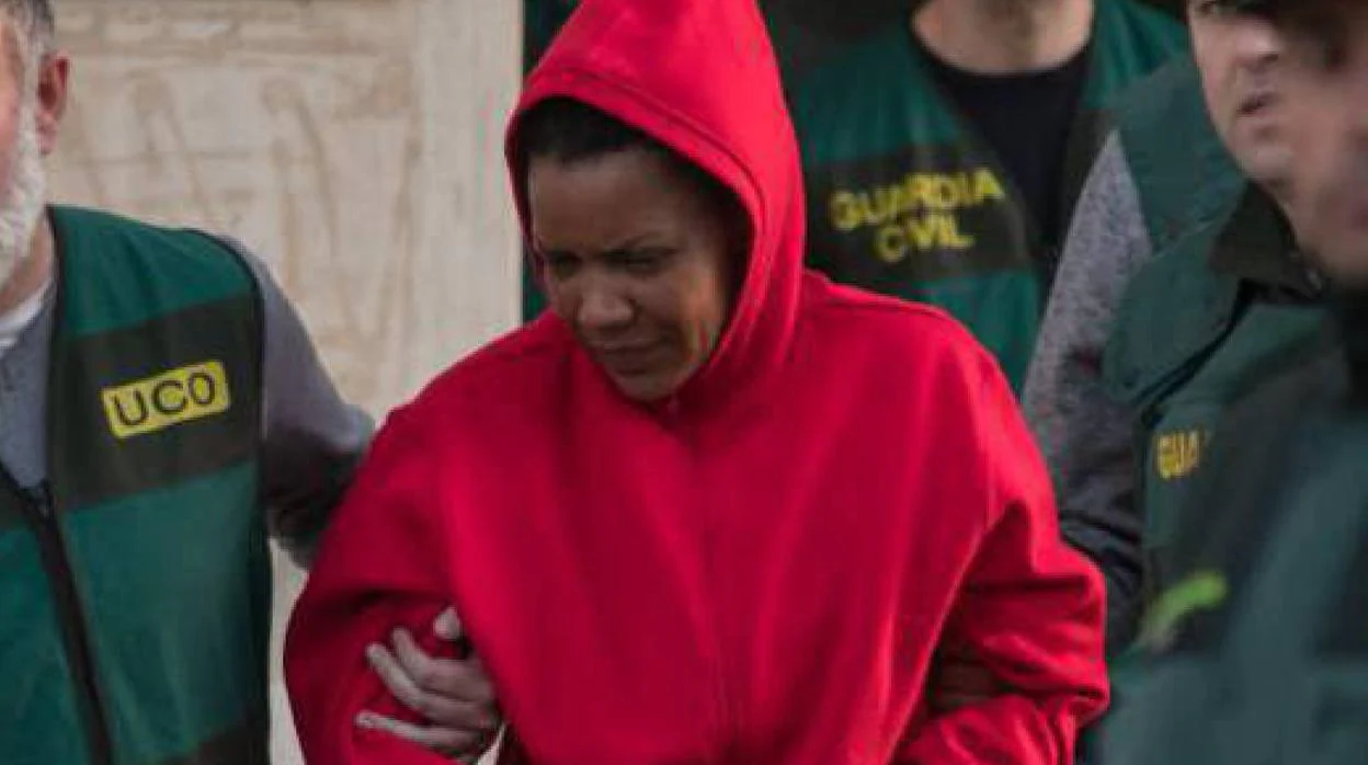 Ana Julia Quezada en los momentos de su detención