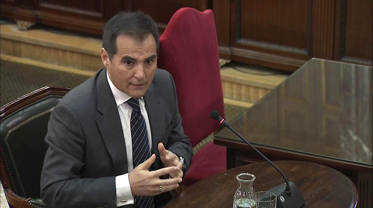 Nieto durante su declaración ante el Tribunal Supremo