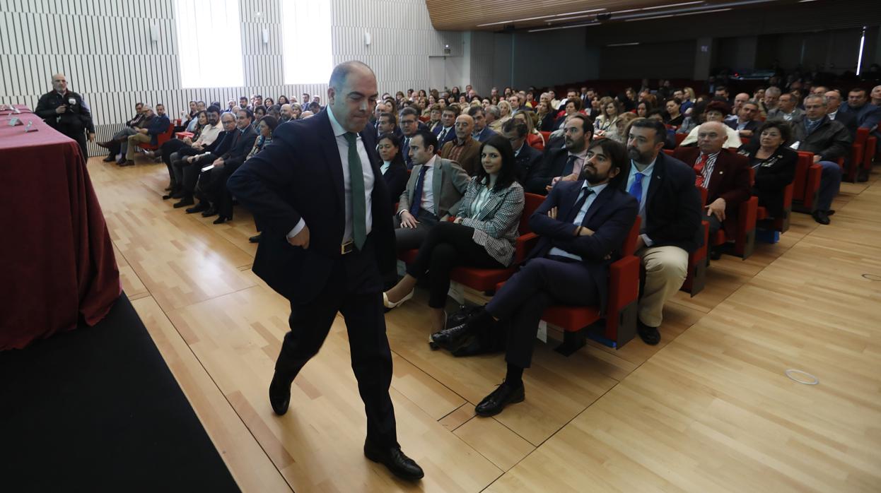 Lorenzo Amor, durante la asamblea que se está celebrando en Córdoba