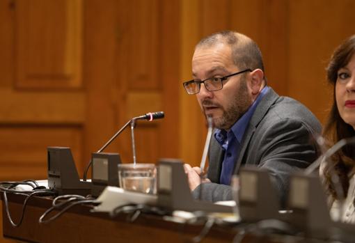 David Luque, en el pleno ordinario del mes de febrero