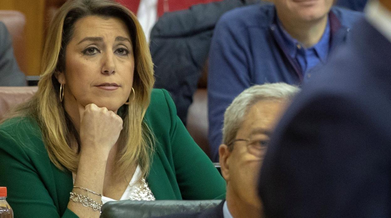 Susana Díaz, en el Parlamento andaluz