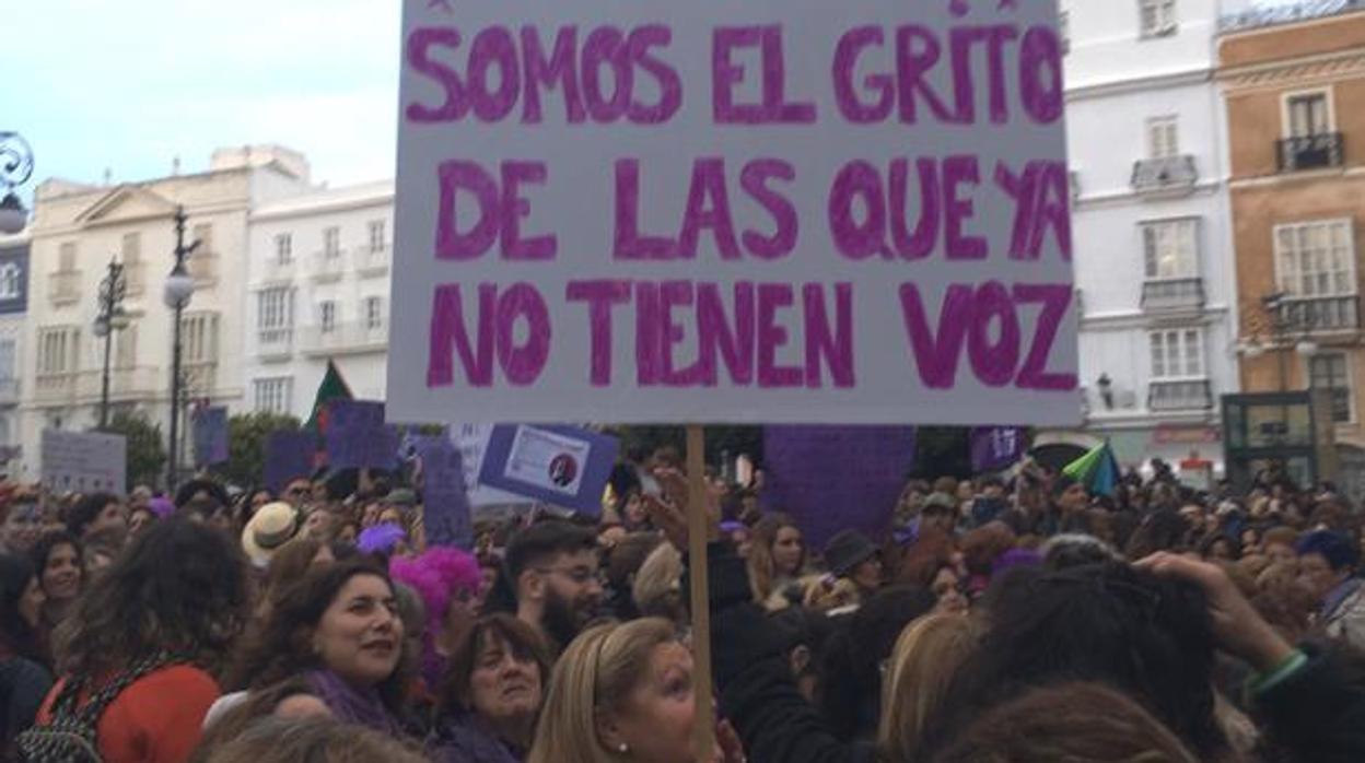 Manifestación por el Día de la Mujer en Andalucía