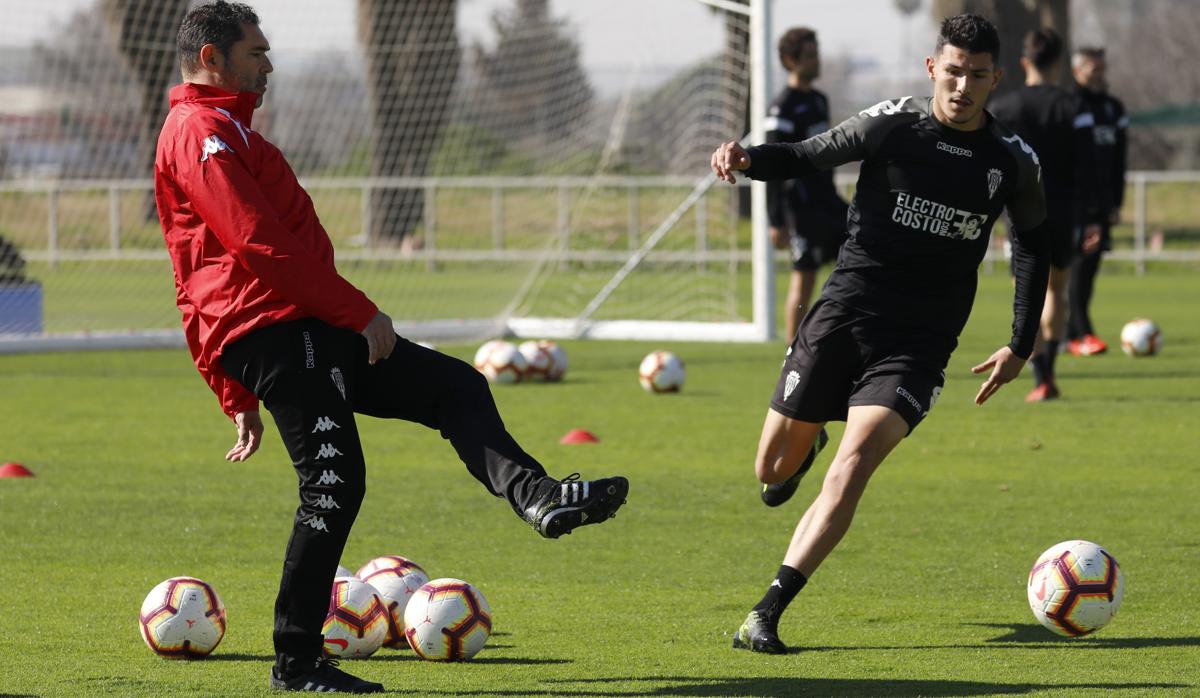 Rafael Navarro, durante un entrenamiento