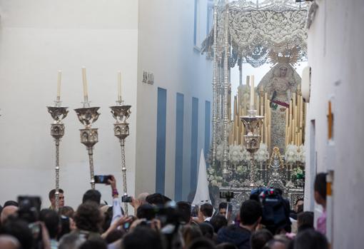 La Virgen de la Paz, el Miércoles Santo de la Semana Santa de Córdoba 2018