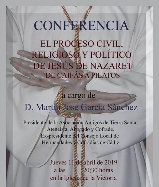 Conferencia de la Hermandad del Nazareno en Alcalá de los Gazules