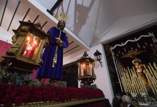 Nuestro Padre Jesús de la Sangre, listo para su vía crucis el Viernes de Dolores