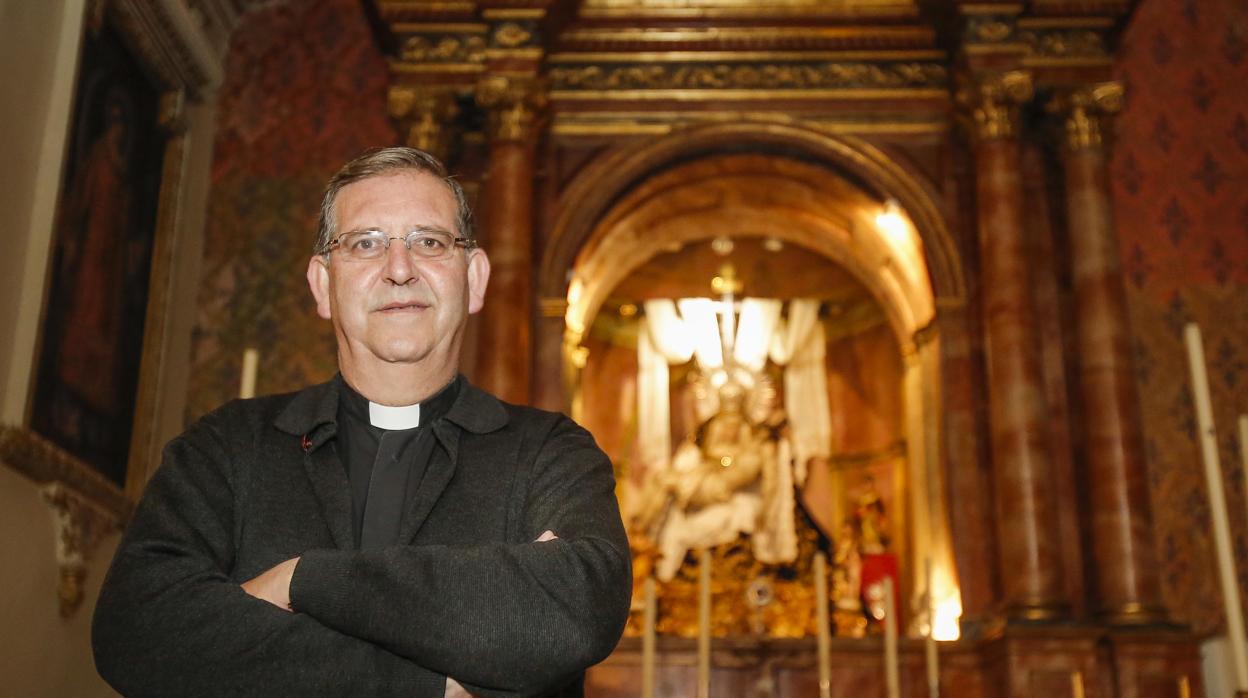 Francisco Javier Cañete, consiliario de la cofradía de las Angustias coronada de Córdoba en San Agustín