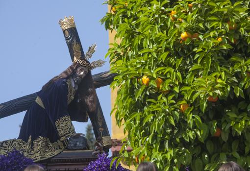 Nuestro Padre Jesús Caído durante su salida procesional el Jueves Santo en Córdoba