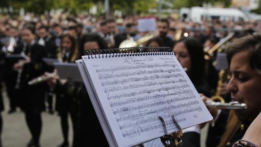 Músicos de Tubamirum, el Jueves Santo de Córdoba