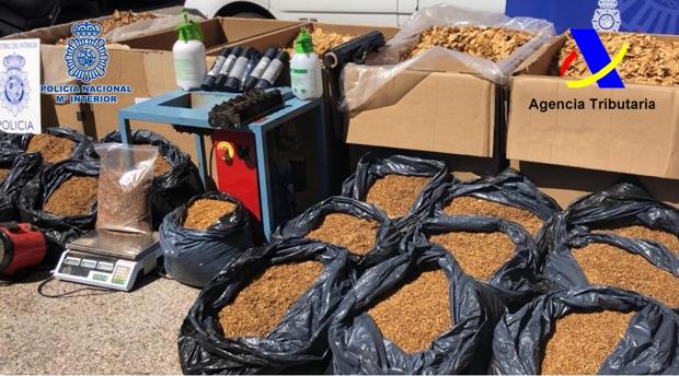 La Policía acaba con un taller clandestino de tabaco en Córdoba valorado en 100.000 euros