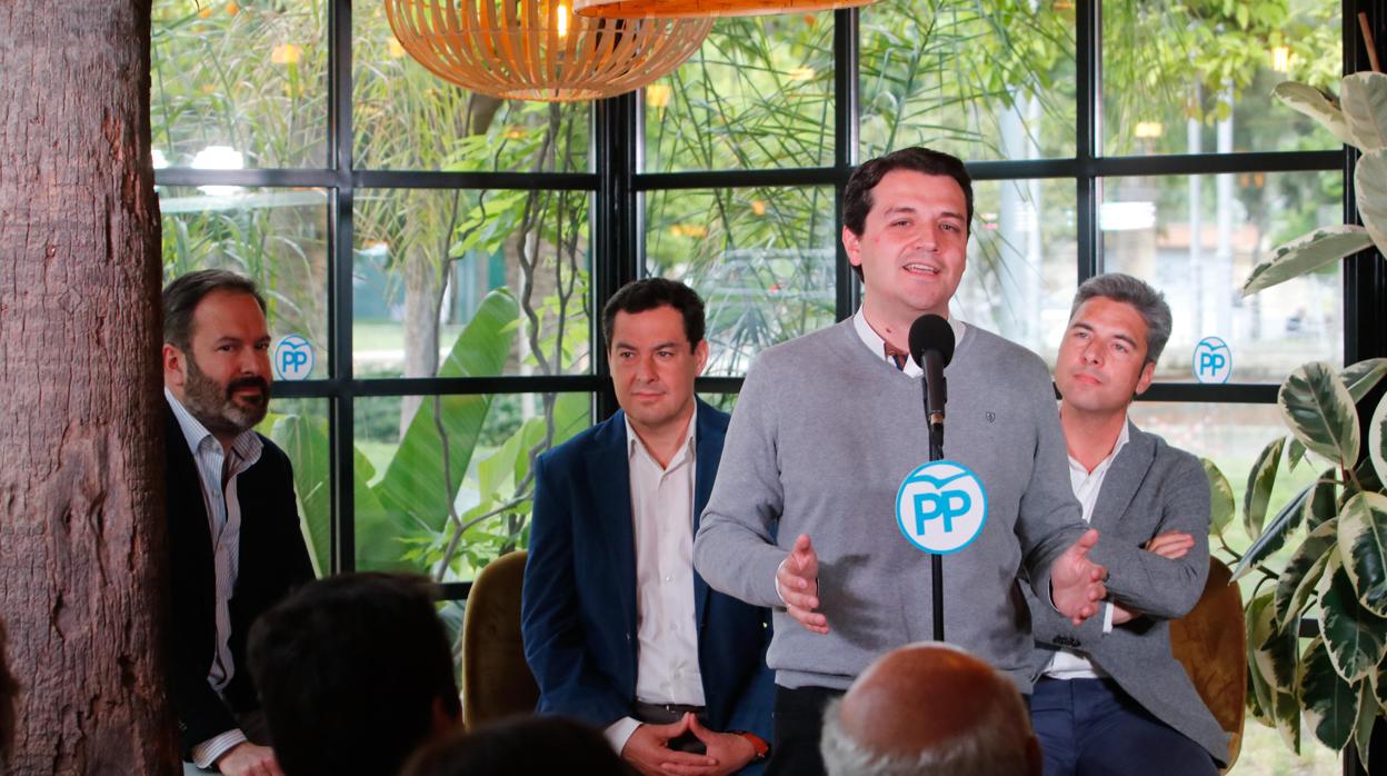 José María Bellido, durante un acto electoral del PP en Córdoba