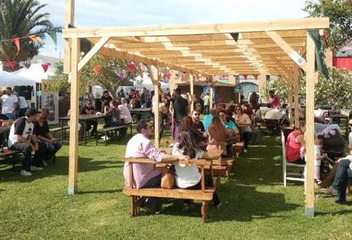 Ambiente de la edición pasada de la Feria Artesanal de Cerveza de Chiclana