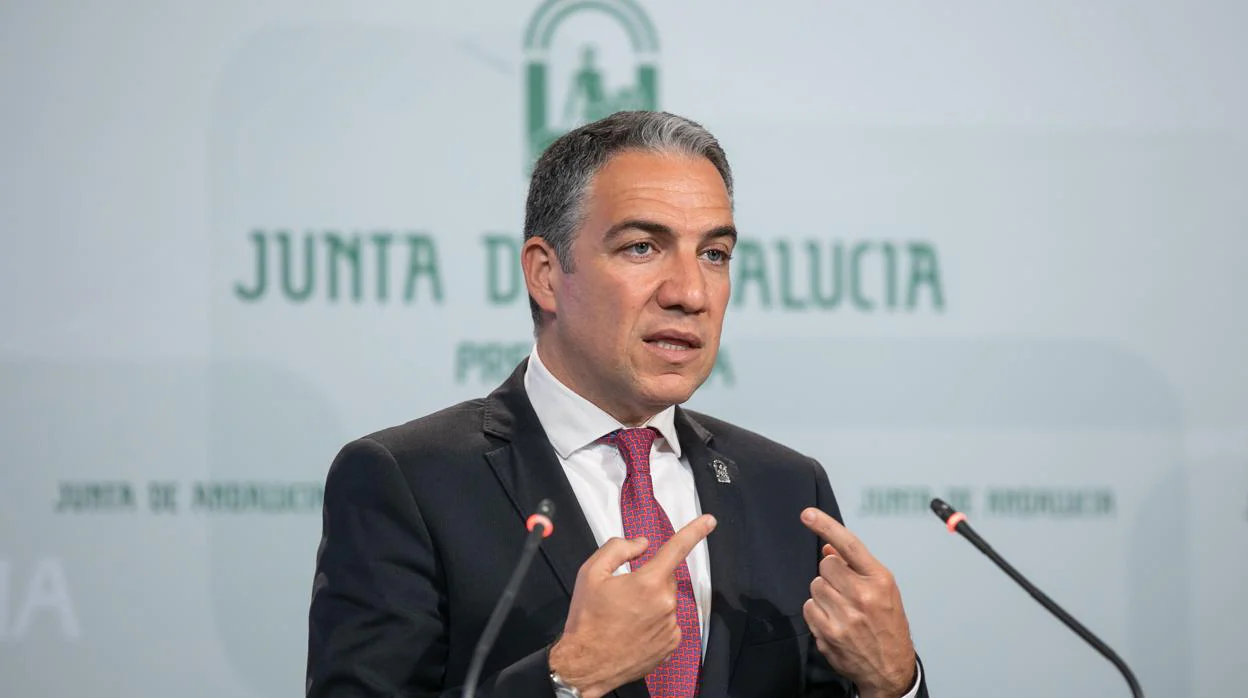 Elías Bendodo, consejero de la Presidencia y portavoz del Gobierno andaluz