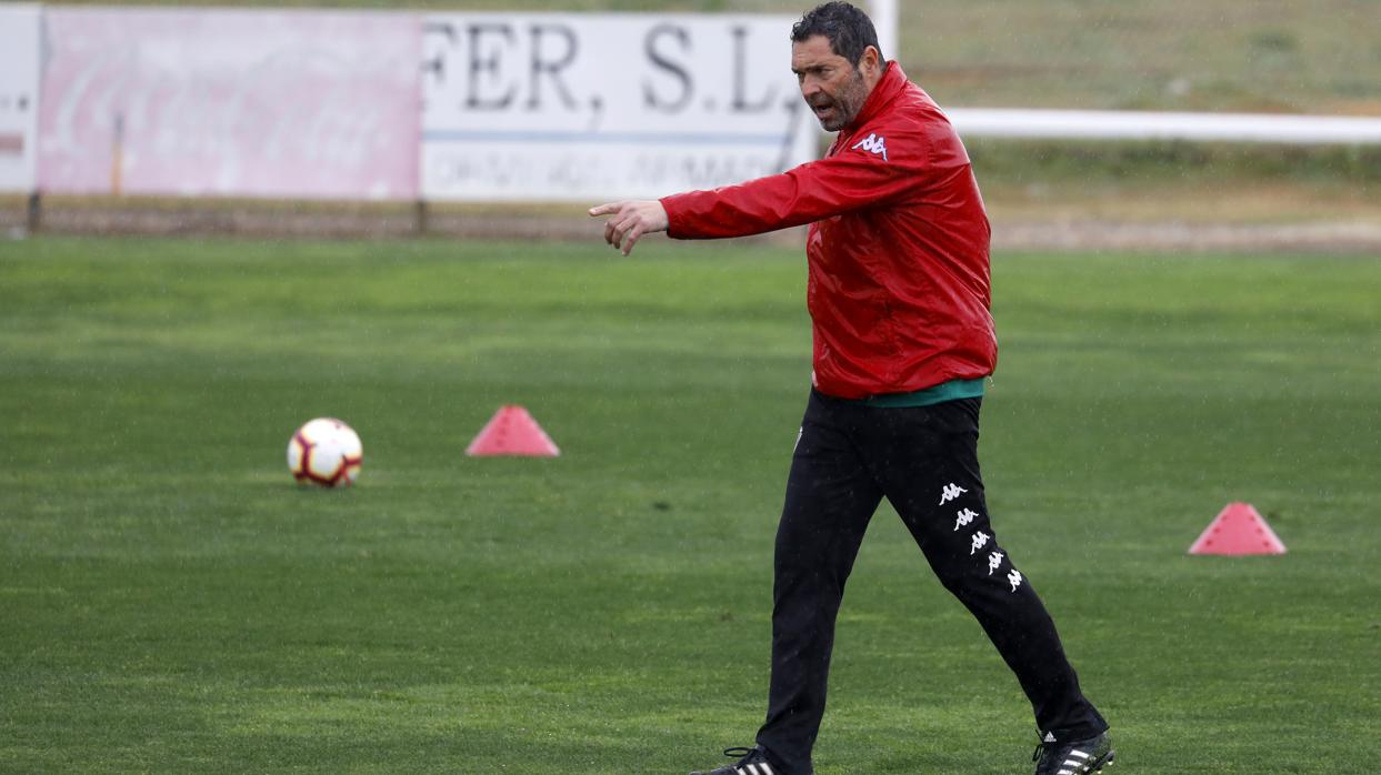 Rafael Navarro durante un entrenamiento