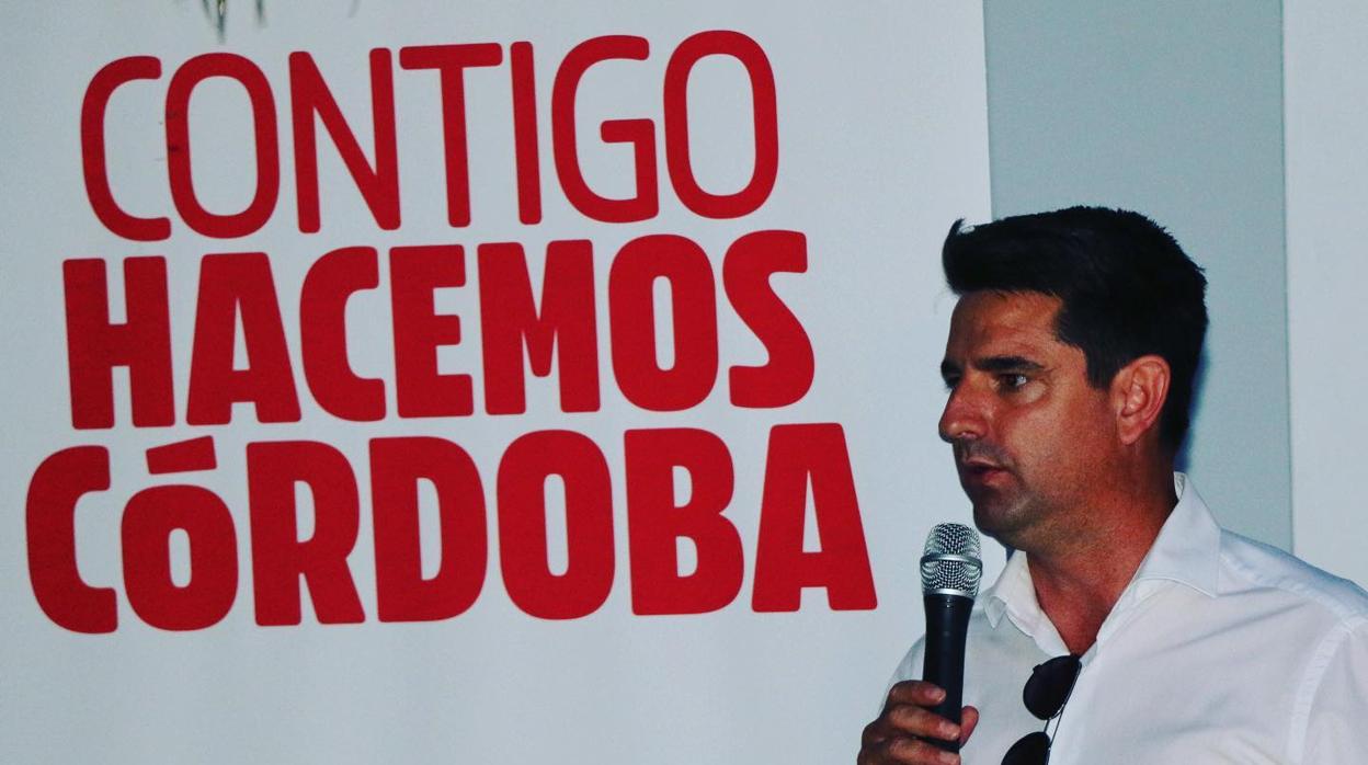 Pedro García, durante un acto de esta campaña electoral