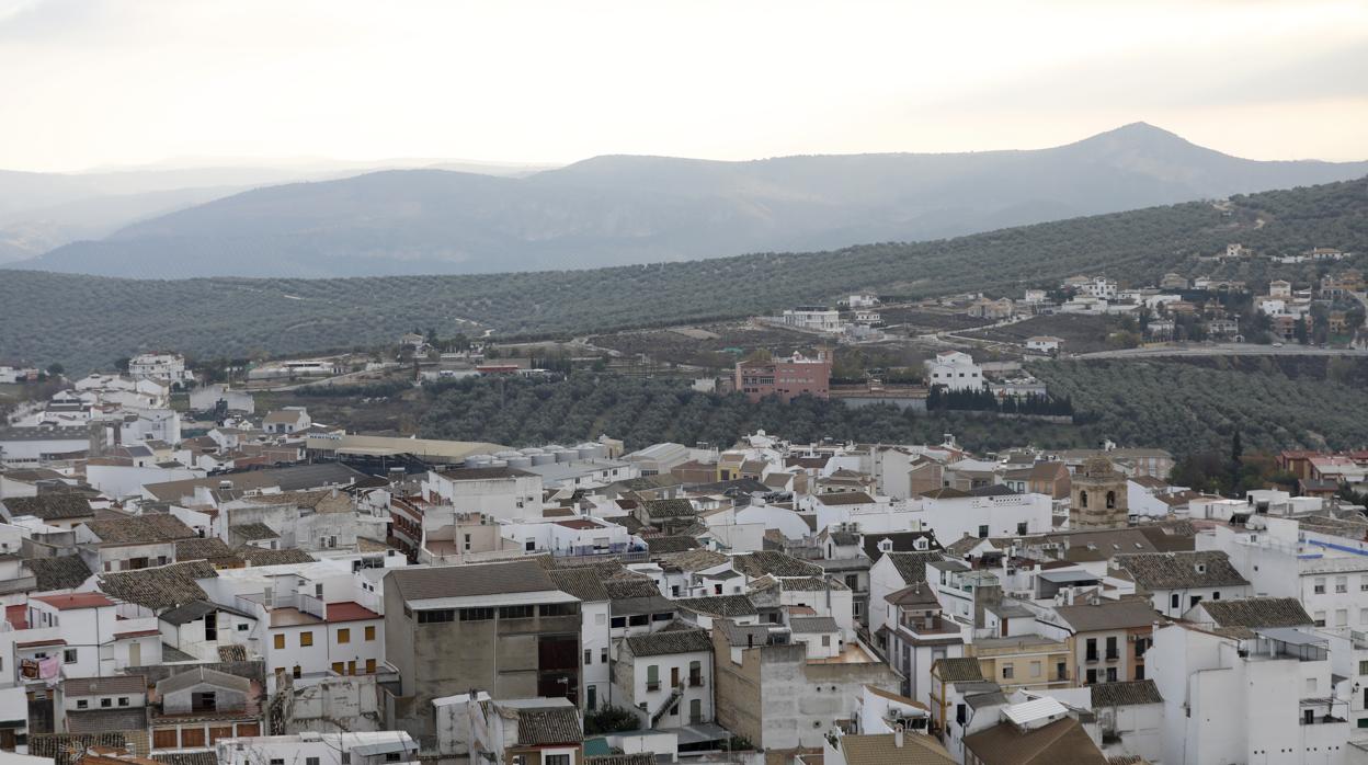 Vista del Barrio Alto del municipio de Rute