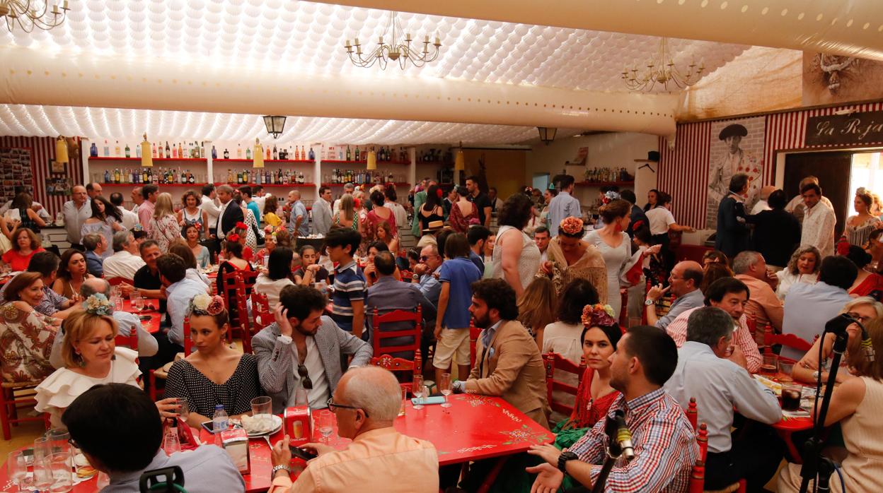 Interior de la caseta la Reja, ganadora del primero premio de este año