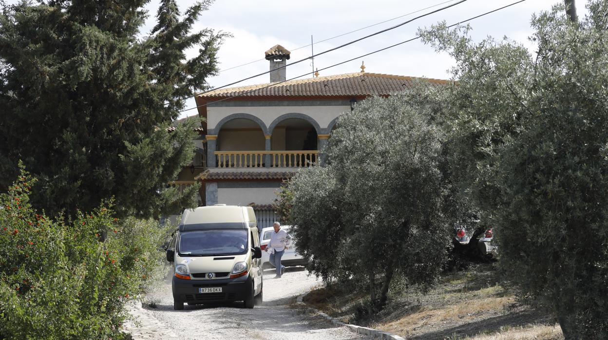 Casa de Iznájar donde se produjo el crimen