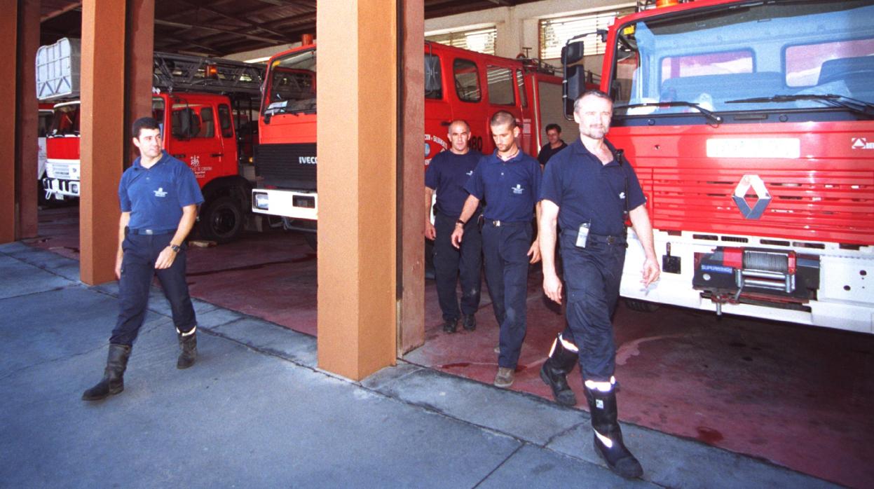 Bomberos de Córdoba en el parque