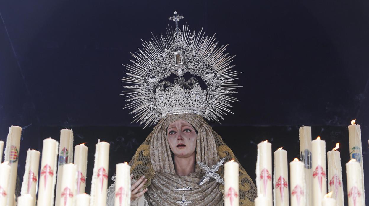 La Virgen de la Concepción durante la pasada Semana Santa