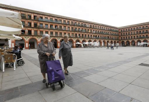 Aspecto actual de la plaza de la Corredera de Córdoba