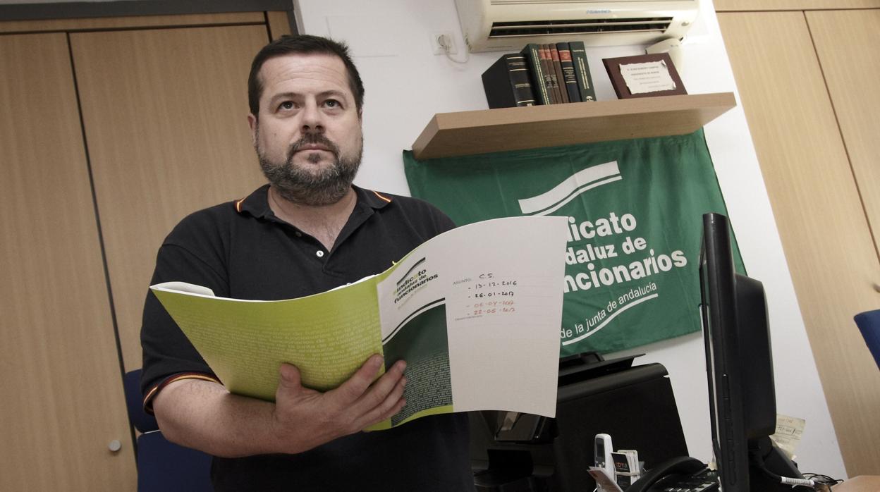 Carlos Sánchez, presidente del Sindicato Andaluz de Funcionarios