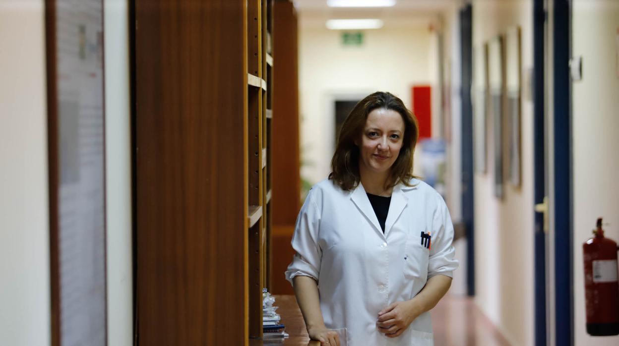 Carmen Borge en la Universidad de Veterinaria en Córdoba