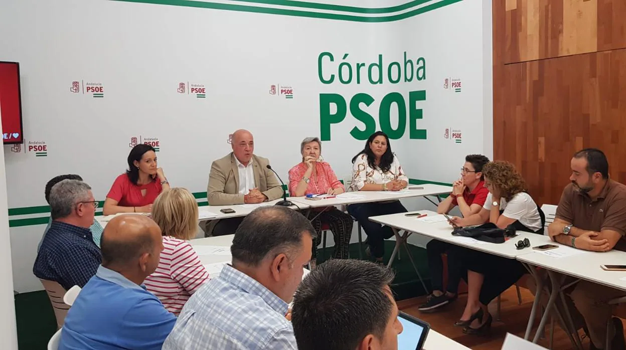 Antonio Ruiz preside la reunión del PSOE de este lunes