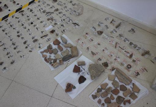 Objetos encontrados en el mismo yacimiento del carro íbero de Montemayor