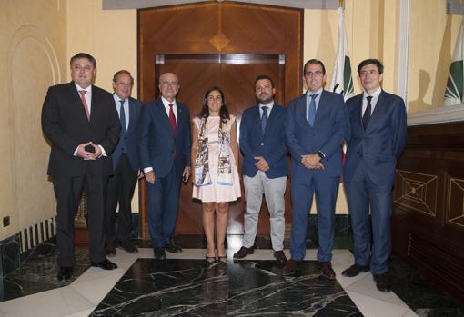 Jerónimo Vilchez, Álvaro Rodríguez Guitart, Francisco de la Torre, María Jesús Almazor, Fernando del Valle, Sergio Corral y Juan José Bonillo