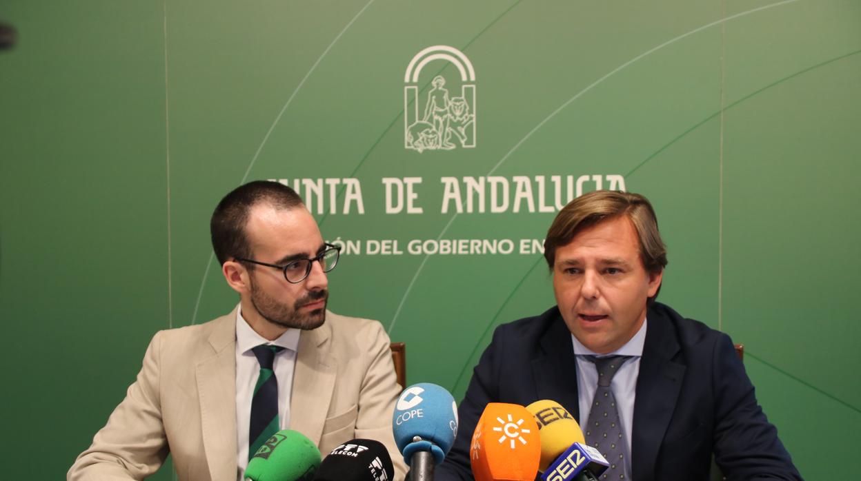 Ángel Herrador y Antonio Repullo, hoy en rueda de prensa