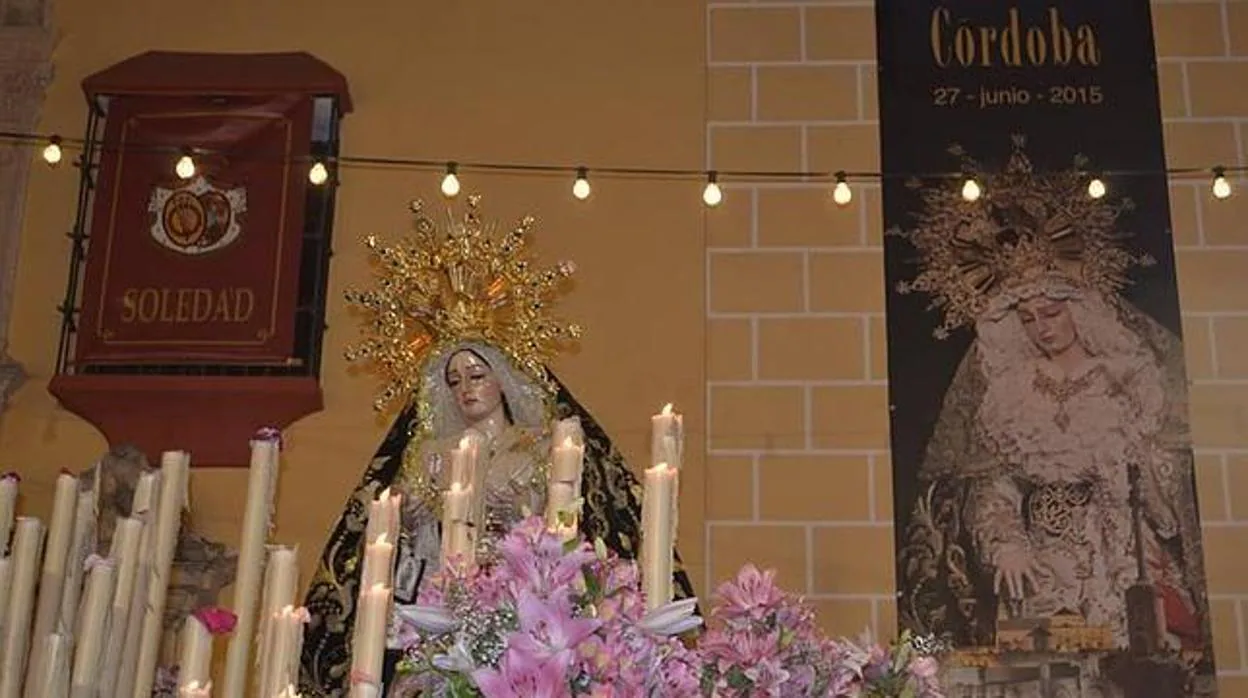 La Virgen de la Soledad de Priego en el año 2015