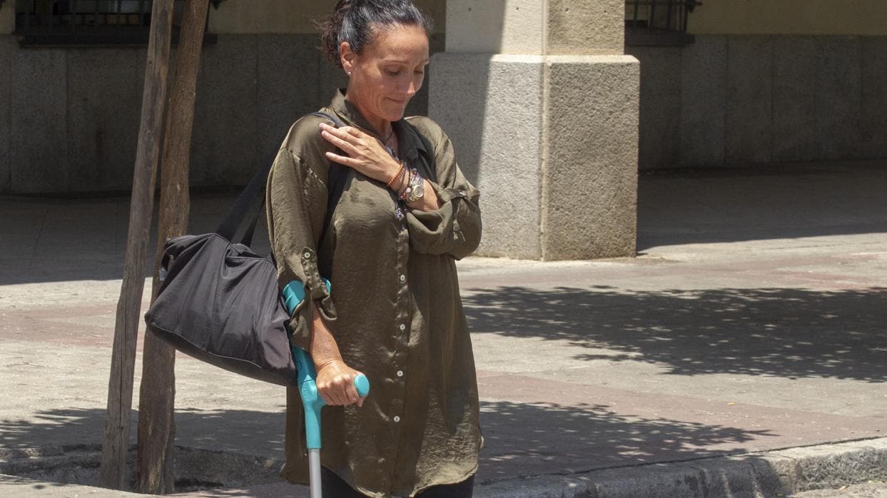 María Núñez Bolaños, tras su reincorporación al juzgado