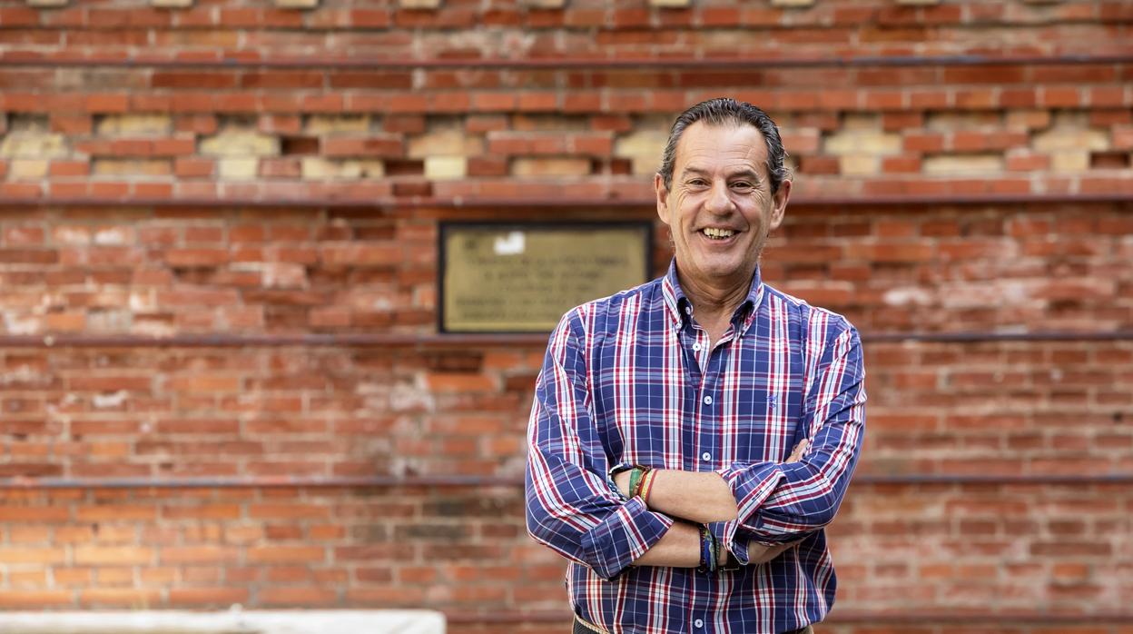 Rafael Merino, director de la agencia Puertos de Andalucía, en la plaza Flor del Olivo de Córdoba