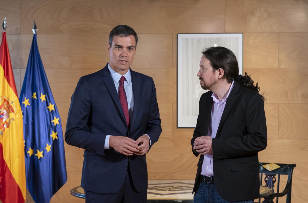 Pedro Sánchez y Pablo Iglesias en una reciente comparacencia