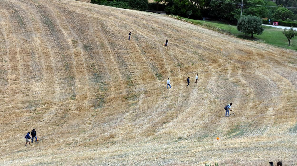 Arqueólogos jiennenses e italianos buscan vestigios de la batalla de Metauro