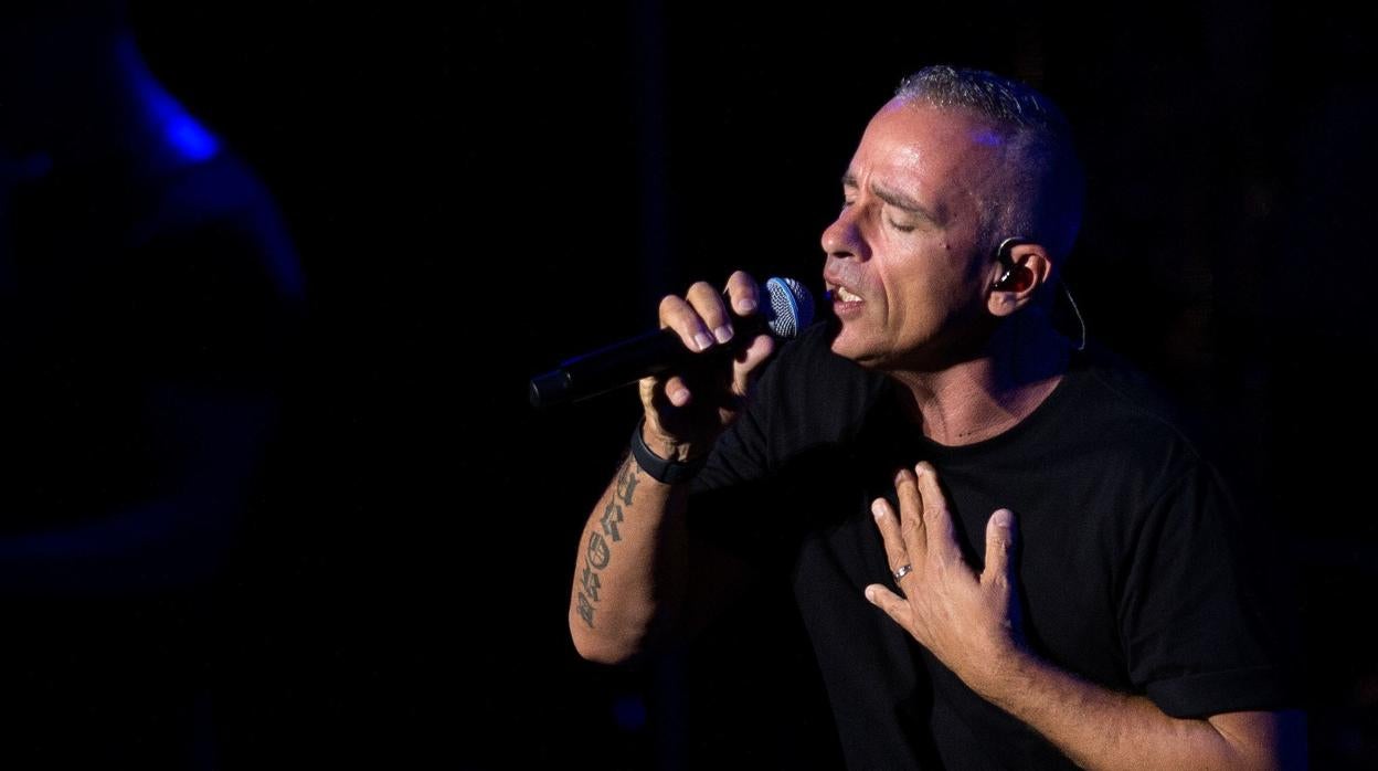 Ramazzotti, en un momento de su concierto del pasado domingo en Marbella