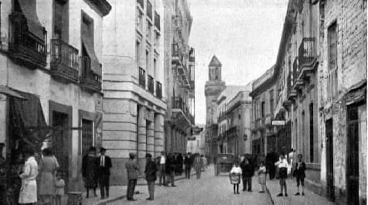 Calle Concepción en el primer tercio del siglo XX