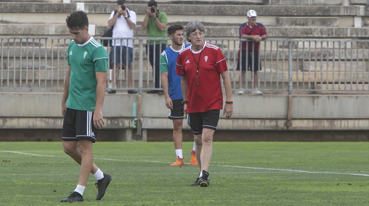 Enrique Martín, durante un entrenamiento