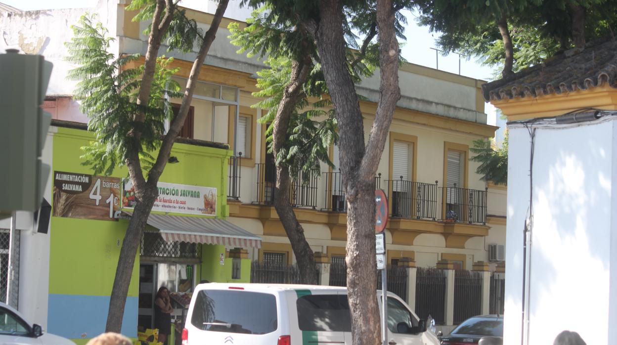 Una de las viviendas ocupadas en la Barriada de España