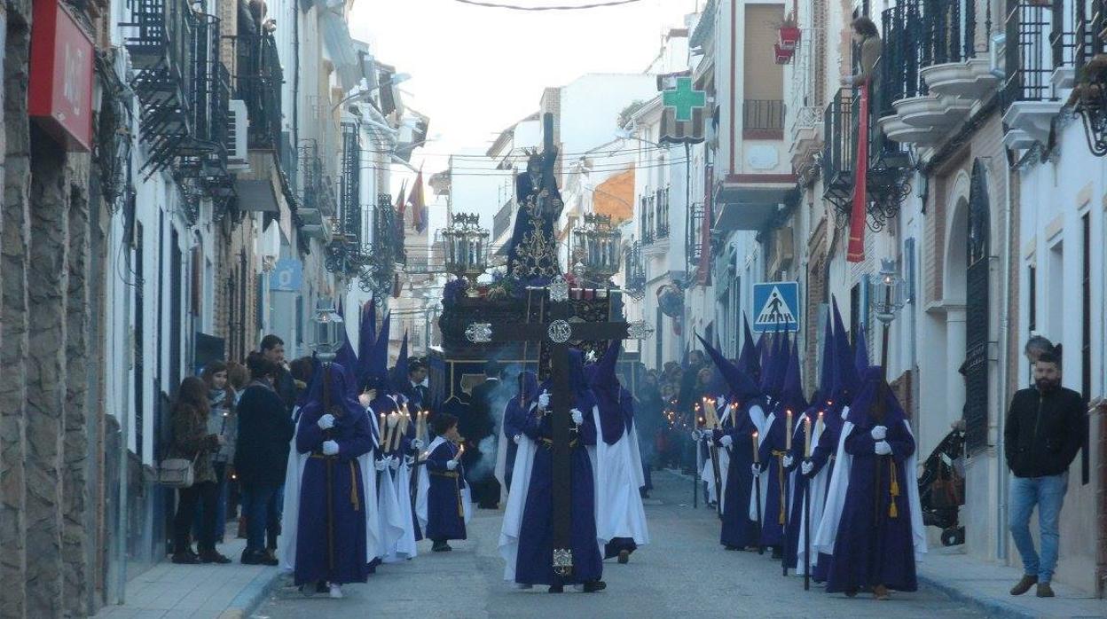 El Nazareno de Montalbán en procesión