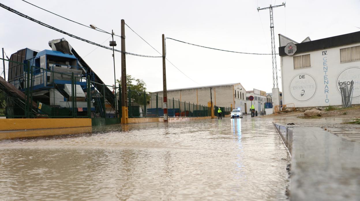 Inundaciones en Lucena este domingo