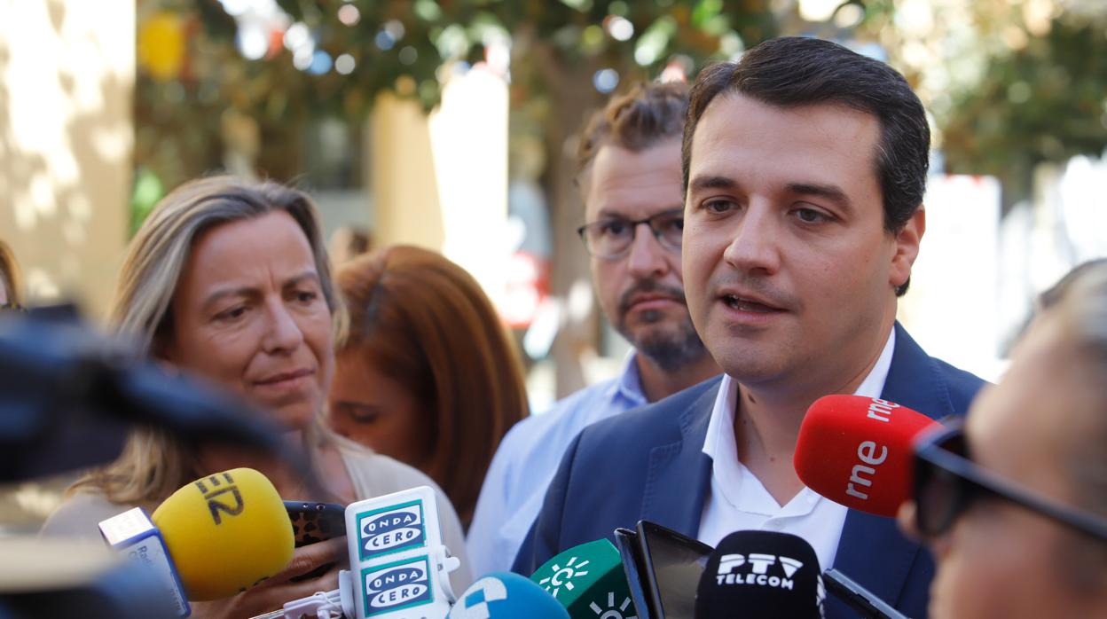 José María Bellido en una intervención ante los medios