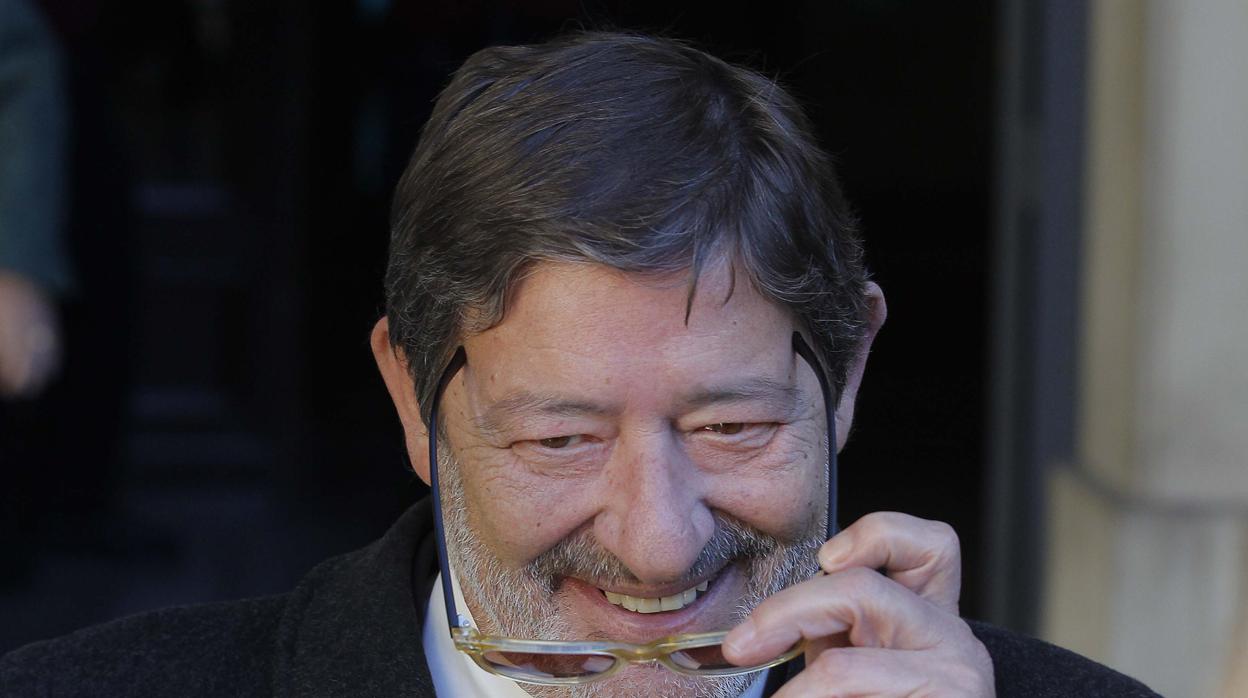 Francisco Javier Guerrero, exdirector de Trabajo, a su salida de la Audiencia de Sevilla