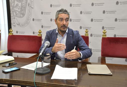 El concejal de Ciudadanos, Manuel Olivares, este viernes