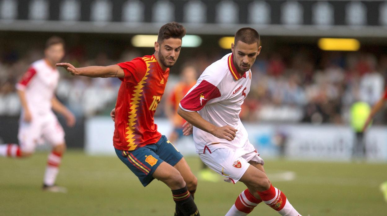 Andrés Martín, en el partido contra Montenegro