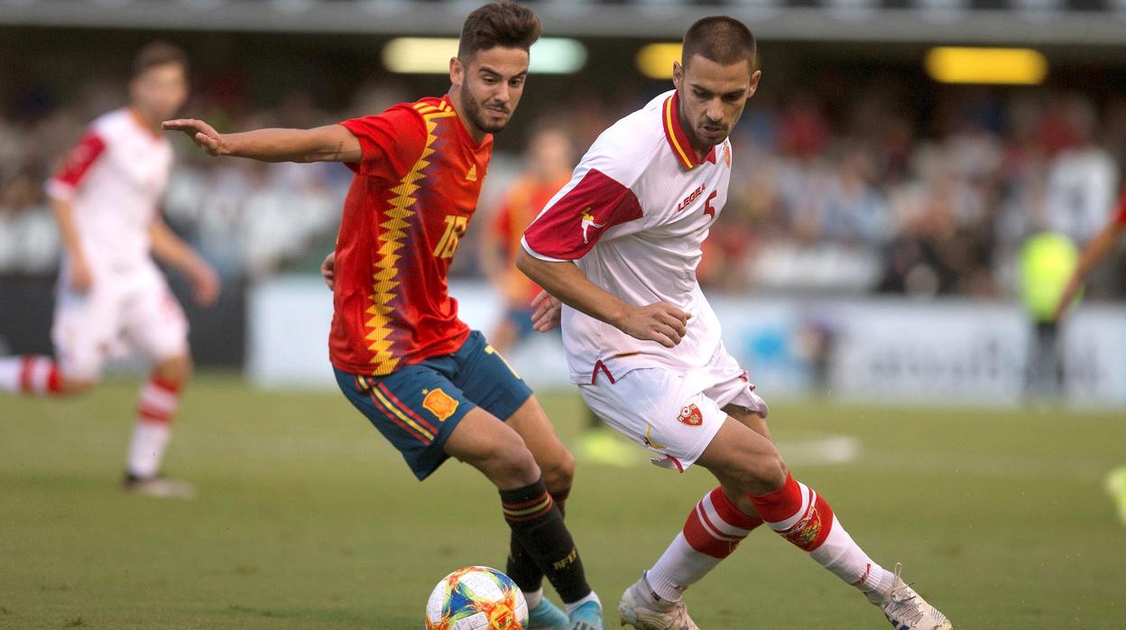 El excordobesista Andrés Martín, con la camiseta de España sub 21