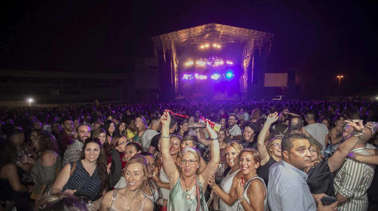 Público asistente al concierto de Ricky Martin en el Arenal en septiembre de 2018