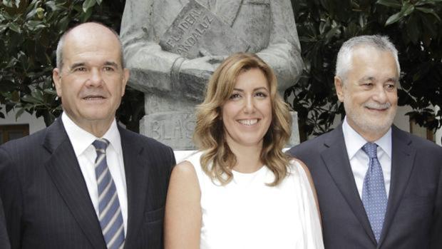 Chaves, Griñán y Díaz declararán por el pago en los prostíbulos en plena campaña electoral