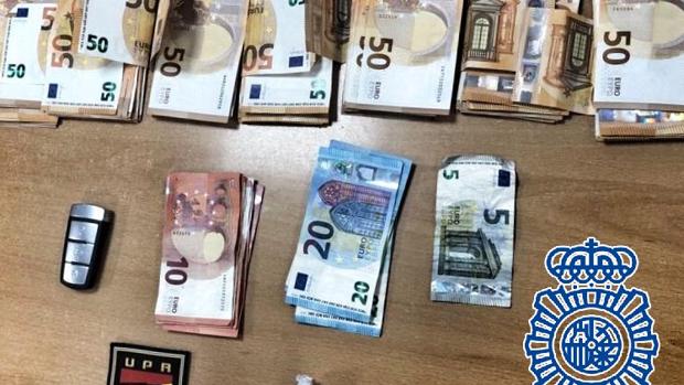 Detenido con 16 gramos de cocaína y cerca de 7.000 euros en efectivo